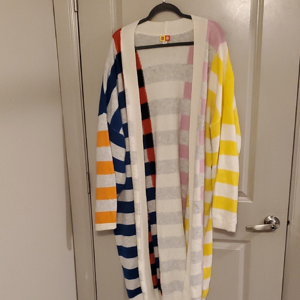 LEGO Colorful Striped Open Cardigan